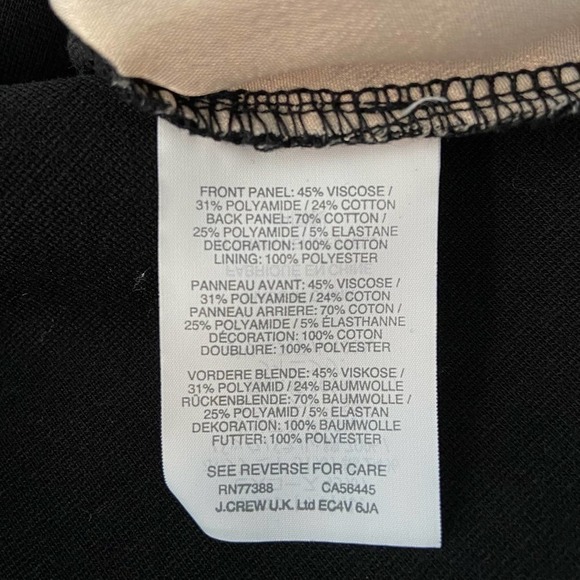 J. Crew Fringey Top in Tweed and Lace Black NWT - Picture 9 of 10